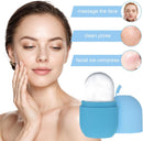 Axooms Reusable Silicone Face and Eye Ice Roller for Facial Massage and Skincare, Pore Tightening, Anti-Wrinkle, Puffiness Reduction and Improved Skin Elasticity (Blue)