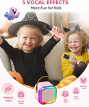 Anliuanliu Karaoke Machine for Kids & Adults - Portable Bluetooth Karaoke Speaker with 2 Wireless Microphones, Birthday Gifts for Boys & Girls Ages 3-12+ (Pink)