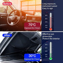 Axooms Car Windshield Sun Shade, Foldable Umbrella Cover for UV Blocking and Heat Protection, Summer Windshield Sun Visor (1 Pack)