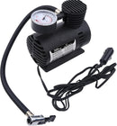 Axooms 12V Portable Tire Inflator, 300 PSI Car Air Compressor with Pressure Gauge and Multi-Nozzle Adapter Kit for Cars, Bikes and Inflatables