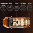 Axooms Car Trash Can, Small Car Garbage Bin with Lid and 30 Trash Bags, Organizer Container for Car, Office, Bedroom, and Home