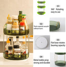 Axooms 360° Rotating Makeup Organizer for Bathroom Countertop, 3-Tier Cosmetic and Perfume Storage Shelf, Gold