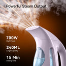 HiLIFE Steamer for Clothes, Portable Handheld Clothing Steamer, 240ml Big Capacity, 700W, Strong Power, Fabric Quick Wrinkle Remover with Brush for Home, Office(ONLY 120V) -Blue