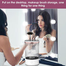 Axooms Electric Makeup Brush Cleaner, 2-in-1 Automatic Rotating Machine with Cleaning Mat