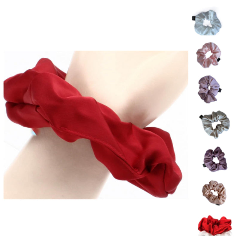 Silk Hair Scrunchies for Women