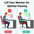 Axooms 20.3-Inch Clear Acrylic Monitor Stand with Storage