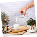Axooms 2-Piece 500 ml Glass Water Bottle Set, Clear Plastic Milk-Carton Design Bottles with Lids for Outdoor Sports