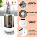 Axooms Electric Makeup Brush Cleaning Kit with Rotating Brush and Cleaning Mat
