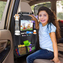 Axooms Waterproof Car Back-Seat Organizer for Kids, Touchscreen iPad and Tablet Holder with 9 Pockets