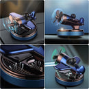 Axooms Solar-Powered Rotating Helicopter Car Air Freshener with Aromatherapy Diffuser, Long-Lasting Cologne Scent, Unique Car Interior Decor Accessory