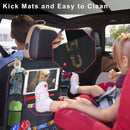 Axooms Car Back Seat Organizer, Backseat Protector, Storage Bag with Tablet Holder and 9 Pockets for Kids, Travel Accessories (1 Pack)