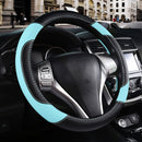 Axooms Leather Steering Wheel Protection Cover , Non-Slip and Breathable Microfiber Protective Cover, Universal Fit for Most Cars (Beige)