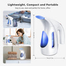 HiLIFE Steamer for Clothes, Portable Handheld Clothing Steamer, 240ml Big Capacity, 700W, Strong Power, Fabric Quick Wrinkle Remover with Brush for Home, Office(ONLY 120V) -Blue