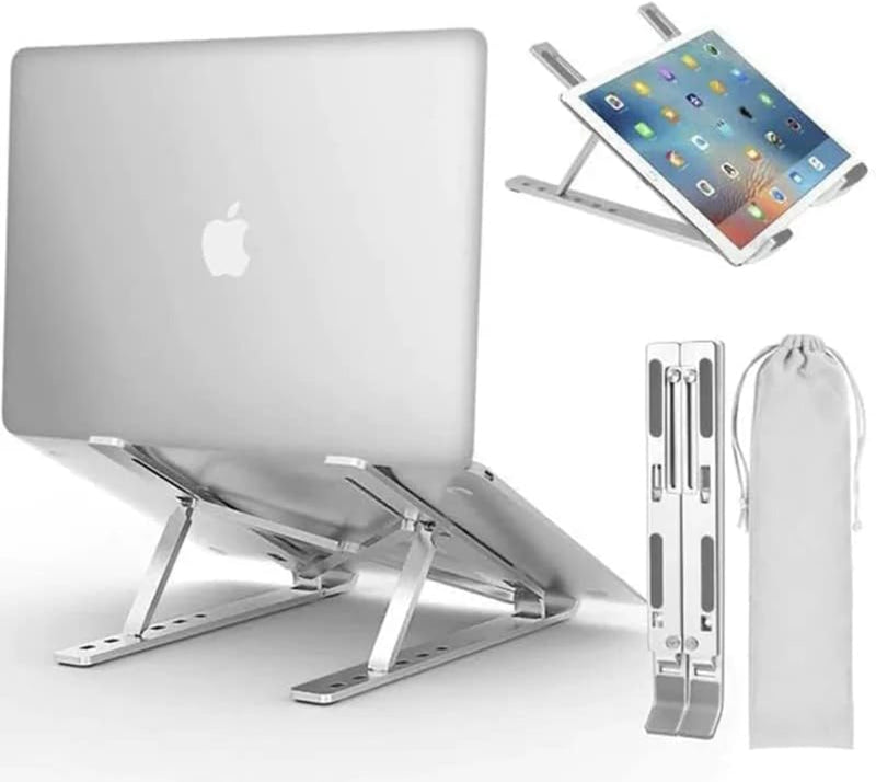 Portable Aluminum Ergonomic Laptop Riser Holder for Desk