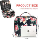 Axooms Cosmetics Storage Bag with Adjustable Compartments, Black, 25 × 22 × 9 cm