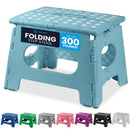 Handy Laundry Folding Step Stool 9 Inch, Black, Non-Slip Holds 300 lbs | 9 Inch, Black, Foldable Collapsible Step Stool, Non-Slip, Holds 300 lbs, Kitchen Bathroom Bedroom, Adults