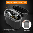 Axooms Car Trash Can, Small Car Garbage Bin with Lid and 30 Trash Bags, Organizer Container for Car, Office, Bedroom, and Home