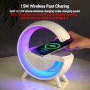 Axooms Go Lamp with Wireless Charger, Smart LED Table Lamp, Rechargeable Bedside Lamp with Charging Function, Ambient Light, App Control