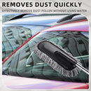 Axooms 2-Pack Microfiber Car Dusters, Scratch-Free Exterior Dusting Brushes with Extendable Handles for Interior and Exterior Cleaning (Blue Gray)