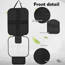Axooms Car Seat Protector for Child Seat Pad, Pack of 2 ISOFIX Seat Protectors, Car Child Seat, Non-Slip and Waterproof with Thick Padding and 2 Mesh Pockets