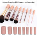 Axooms Automatic Makeup Brush Cleaner and Dryer, Electric Brush Cleaning Machine with 8 Rubber Collars