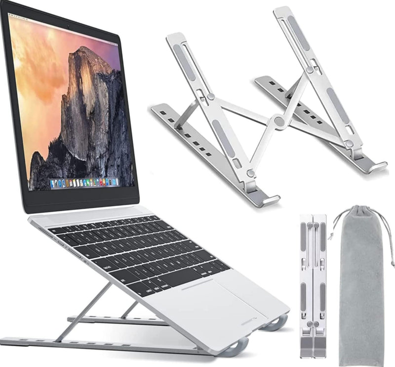 Portable Aluminum Ergonomic Laptop Riser Holder for Desk