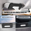 Axooms Black PU Leather Car Tissue Holder, Sun Visor, Rear Seat, and Door Mount
