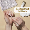 Axooms 4-Piece Stainless Steel Cuticle Nipper Set, Manicure Tool for Fingernails and Toenails