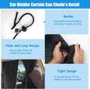 Axooms 3-Piece Car Privacy Curtain Set, Rear Window Divider and Side Window Curtains for Privacy