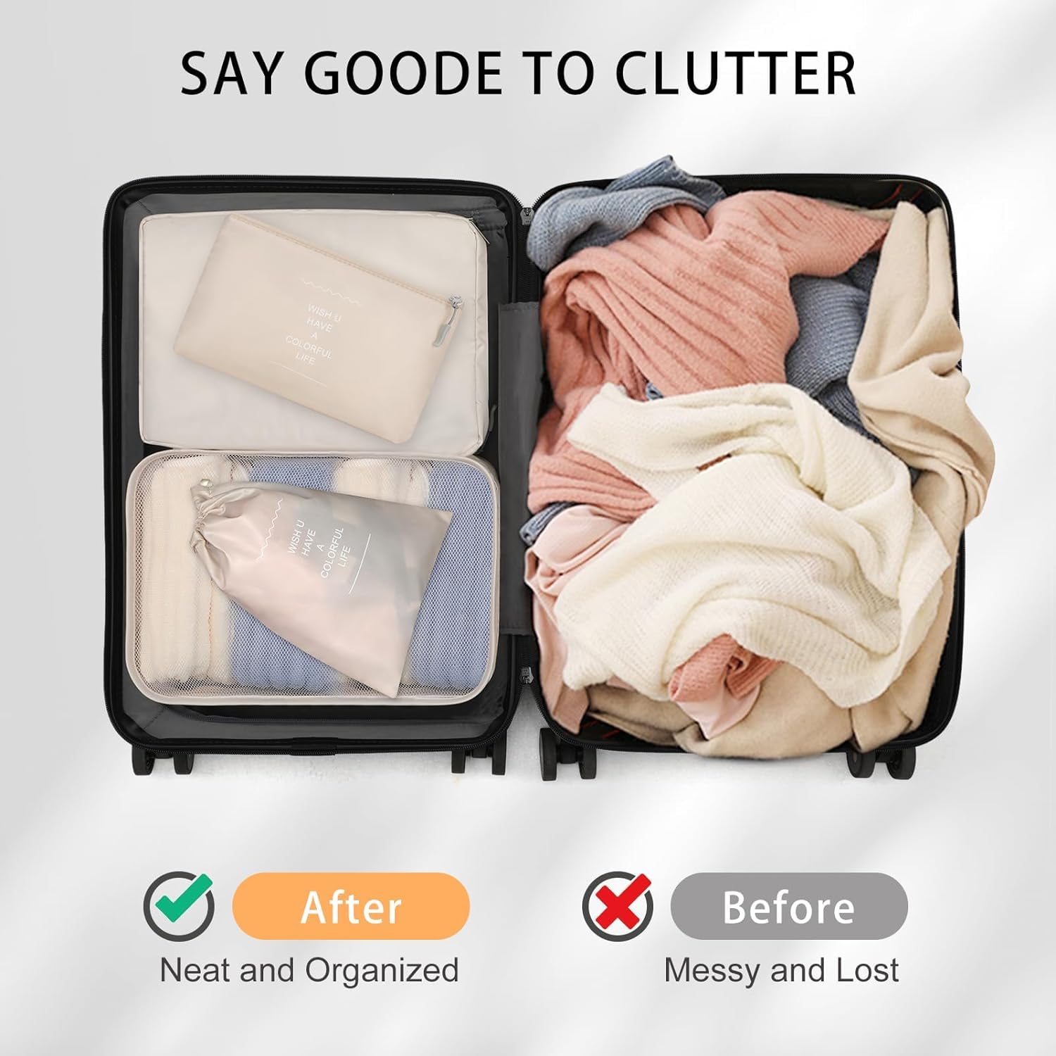 Packing Cube Set for Travel