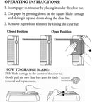 Axooms A4 Stainless Steel 12 Inch Paper Trimmer, Paper Cutting Tool with Automatic Safety Guard and Side Ruler for Craft Paper, Coupons, Stickers, Cards