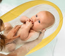 Axooms Foldable Baby Bath Seat for Newborns, Non-Slip Portable Infant Bath Support, Quick-Dry Mesh for Ages 0–12 Months (Yellow)