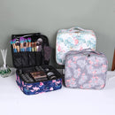 Axooms Cosmetics Storage Bag with Adjustable Compartments, Black, 25 × 22 × 9 cm
