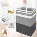 Axooms Foldable Laundry Basket, Large Laundry Bag with Carry Handles, Collapsible Storage Basket for Toys, Clothes & Bedroom