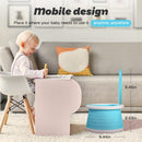 Axooms Portable Travel Potty for Toddlers, Foldable Kids Toilet for Indoor and Outdoor Use, Easy to Carry, Pink and Blue