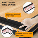 Axooms Baby Corner Protectors, 2.3 m Foam Edge Guard with 4 Corner Protectors, Pre-Applied Adhesive for Furniture and Tables