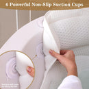 Axooms Luxury Bath Pillow for Bathtub, Soft 3D Air-Mesh Cushion with 6 Non-Slip Suction Cups