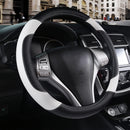 Axooms Leather Steering Wheel Protection Cover , Non-Slip and Breathable Microfiber Protective Cover, Universal Fit for Most Cars (Beige)
