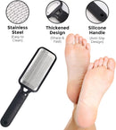 Axooms Foot File and Callus Remover, Metal Dry Skin Removal Tool, Salon-Style Dead Skin Remover for Wet and Dry Feet, Professional Foot File