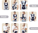 Axooms Multifunctional 9-in-1 Baby Carrier with Hip Seat, Newborn to Toddler