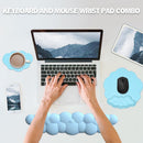 Axooms 17-Inch Cloud Keyboard Wrist Rest and Mouse Wrist Support, White