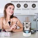 Axooms Electric Makeup Brush Cleaner, 2-in-1 Automatic Rotating Machine with Cleaning Mat