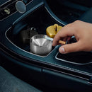 Axooms Car Ashtray with Lid, Stainless Steel Smokeless Portable Detachable Windproof Ashtray, Fits Car Cup Holders (Black)