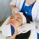 Axooms  30PCS Disposable Spa Facial Headbands Stretch Non-Woven Headband Wrap with Adjustable Magic Tape Elastic Soft Skin Care Hair Band for Women Girls Salons Beauty Esthetician(White)