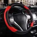 Axooms Leather Steering Wheel Protection Cover , Non-Slip and Breathable Microfiber Protective Cover, Universal Fit for Most Cars (Beige)
