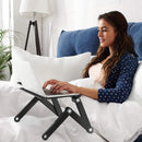 Axooms Foldable Laptop Table with Mouse Pad, Portable 360° Adjustable Bed and Sofa Desk