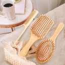 Axooms 3-Piece Natural Bamboo Hair Brush Set for Women, Men & Babies, Detangling Brushes for Wet, Dry, Curly, Thick & Straight Hair