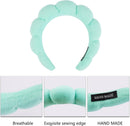 Axooms Soft Terry-Cloth Spa Headband for Face Washing, Makeup, and Skincare, Non-Slip Puffy Hair Band
