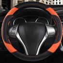 Axooms Leather Steering Wheel Protection Cover , Non-Slip and Breathable Microfiber Protective Cover, Universal Fit for Most Cars (Beige)