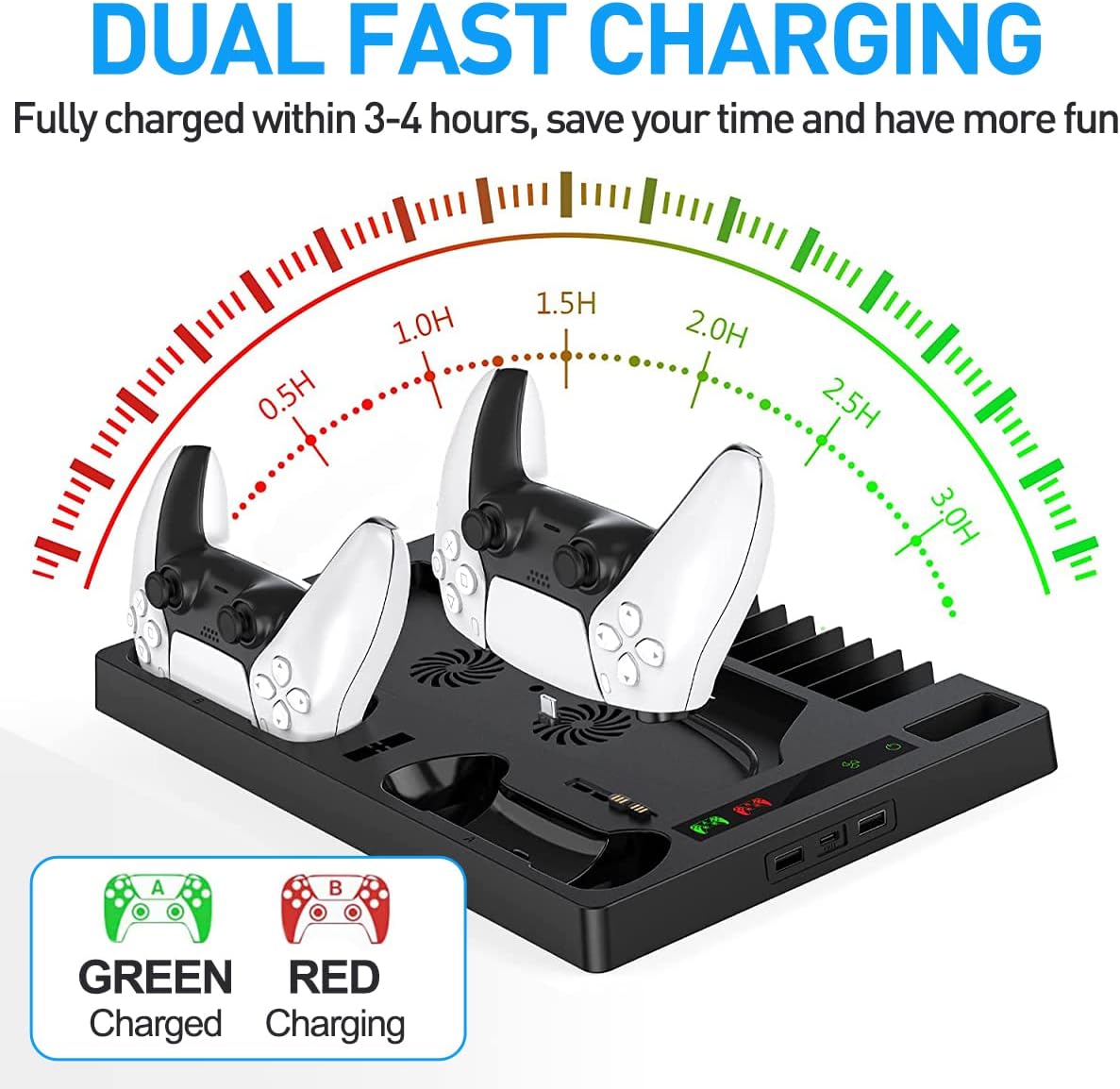 Vertical Cooling Stand for PS5 Digital Edition